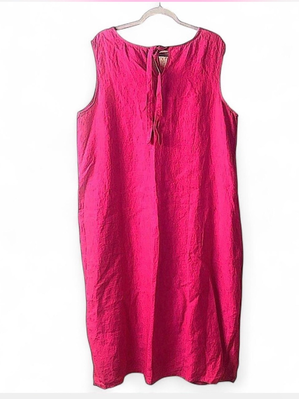 Chico's Pink Sheath Linen Dress(NWOT) Size XL - Picture 2 of 9